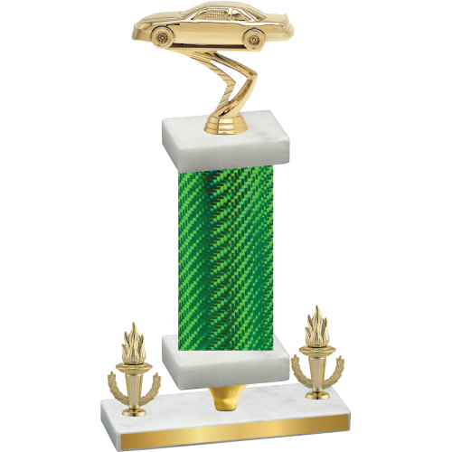 Premium Single Green Carbon Fiber Victory Cars Trophy