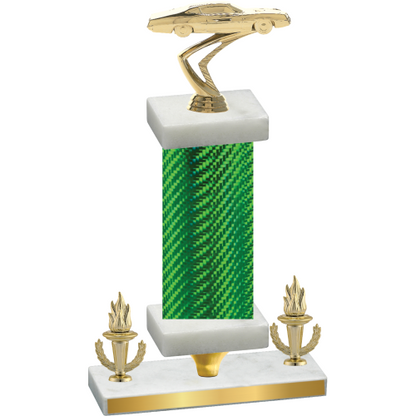 Premium Single Green Carbon Fiber Victory Cars Trophy