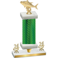 Premium Single Green Carbon Fiber Year Fishing Trophy