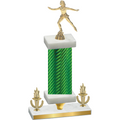 Premium Single Green Carbon Fiber Victory Skater Trophy