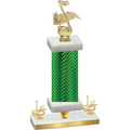 Premium Single Green Carbon Fiber First Place Music Trophy