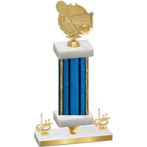 Premium Single Blue Glacier First Place Tennis Trophy