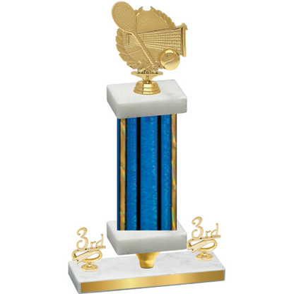 Premium Single Blue Glacier Third Place Tennis Trophy