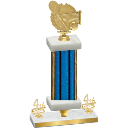 Premium Single Blue Glacier Fourth Place Tennis Trophy
