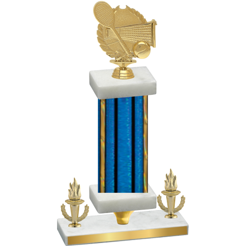 Premium Single Blue Glacier Victory Tennis Trophy