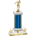 Premium Single Blue Glacier First Place Swimming Trophy