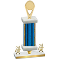 Premium Single Blue Glacier Year Insert Trophy