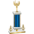 Premium Single Blue Glacier Victory Victory Trophy
