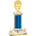 Premium Single Blue Glacier First Place Pickleball Trophy