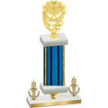 Premium Single Blue Glacier Victory Pickleball Trophy