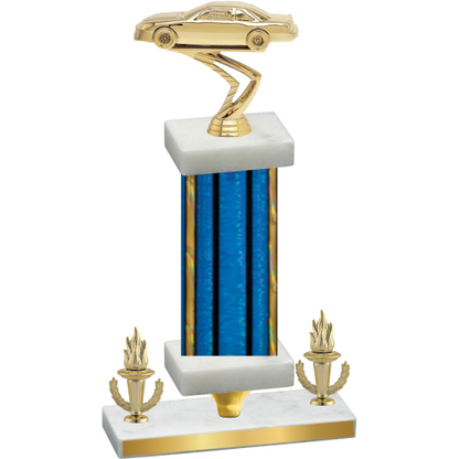 Premium Single Blue Glacier Victory Cars Trophy