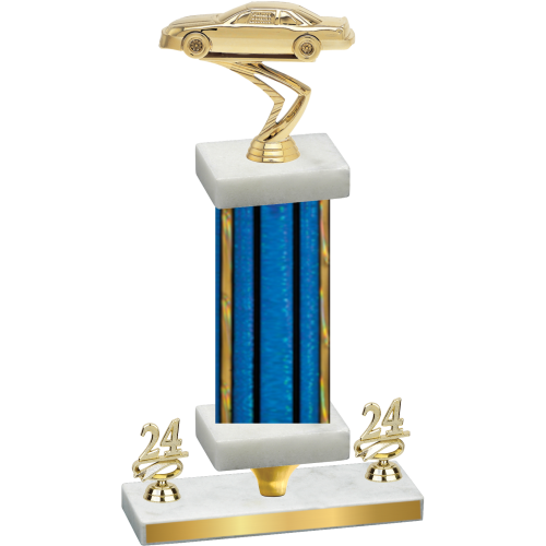 Premium Single Blue Glacier Year Cars Trophy