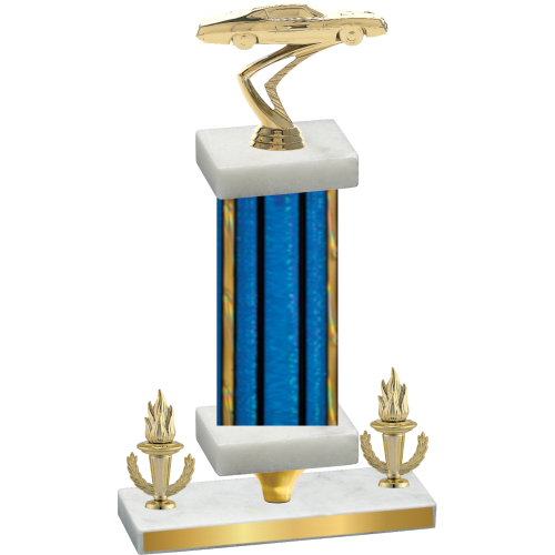 Premium Single Blue Glacier Victory Cars Trophy