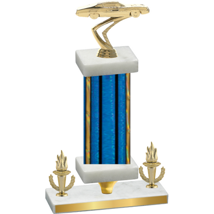 Premium Single Blue Glacier Victory Cars Trophy