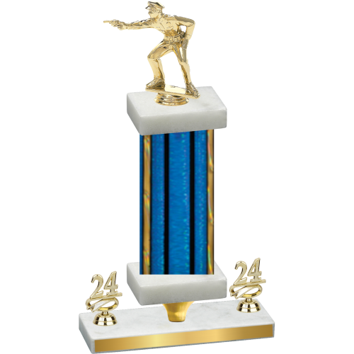 Premium Single Blue Glacier Year Shooter Trophy