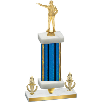 Premium Single Blue Glacier Victory Shooter Trophy