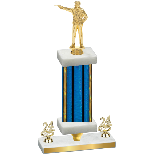 Premium Single Blue Glacier Year Shooter Trophy