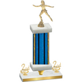 Premium Single Blue Glacier Second Place Skater Trophy