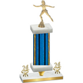 Premium Single Blue Glacier Year Skater Trophy