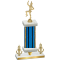 Premium Single Blue Glacier Victory Majorette Trophy