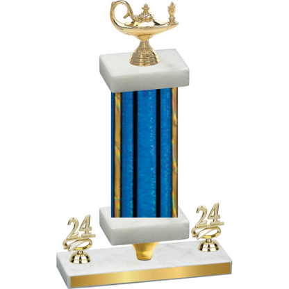 Premium Single Blue Glacier Year Academics Trophy