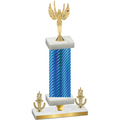 Premium Single Blue Carbon Fiber Victory Victory Trophy