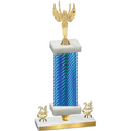 Premium Single Blue Carbon Fiber Year Victory Trophy