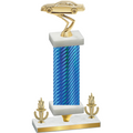 Premium Single Blue Carbon Fiber Victory Cars Trophy