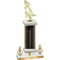 Premium Single Black Glacier Victory Football Trophy