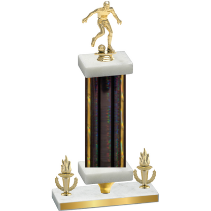 Premium Single Black Glacier Victory Soccer Trophy