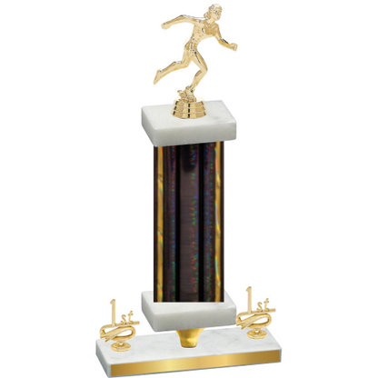 Premium Single Black Glacier First Place Running Trophy