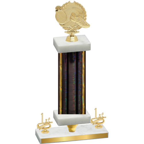 Premium Single Black Glacier First Place Running Trophy