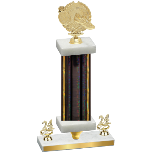 Premium Single Black Glacier Year Running Trophy