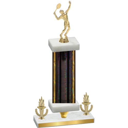 Premium Single Black Glacier Victory Tennis Trophy