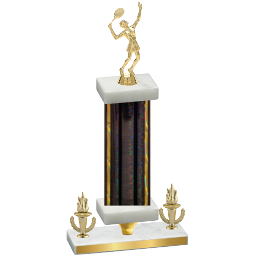 Premium Single Black Glacier Victory Tennis Trophy