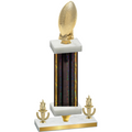 Premium Single Black Glacier Victory Football Trophy
