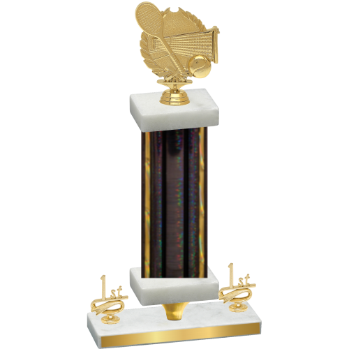 Premium Single Black Glacier First Place Tennis Trophy