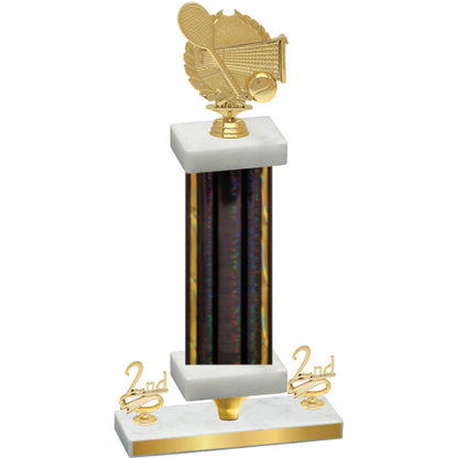Premium Single Black Glacier Second Place Tennis Trophy