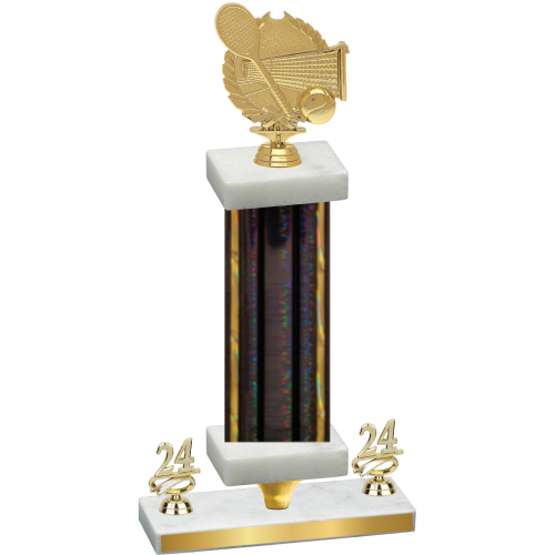 Premium Single Black Glacier Year Tennis Trophy