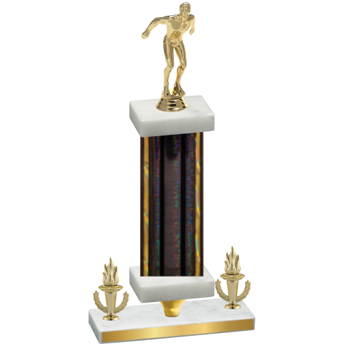Premium Single Black Glacier Victory Swimming Trophy