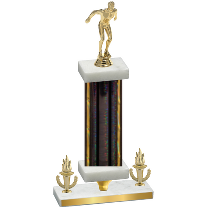 Premium Single Black Glacier Victory Swimming Trophy