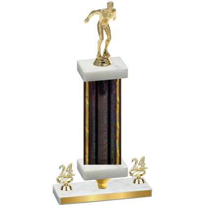 Premium Single Black Glacier Year Swimming Trophy