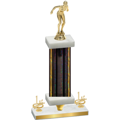 Premium Single Black Glacier First Place Tennis Trophy