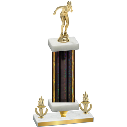 Premium Single Black Glacier Victory Tennis Trophy
