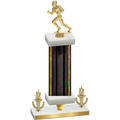 Premium Single Black Glacier Victory Football Trophy
