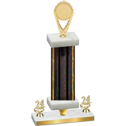 Premium Single Black Glacier Year Insert Trophy