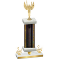 Premium Single Black Glacier Second Place Victory Trophy