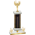 Premium Single Black Glacier Third Place Victory Trophy
