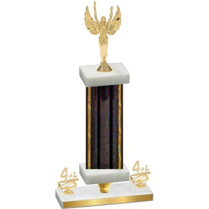 Premium Single Black Glacier Fourth Place Victory Trophy