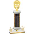 Premium Single Black Glacier Second Place Pickleball Trophy